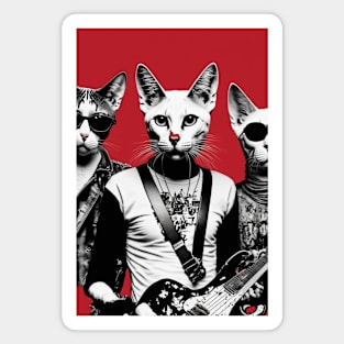 Rock Cats Magnet